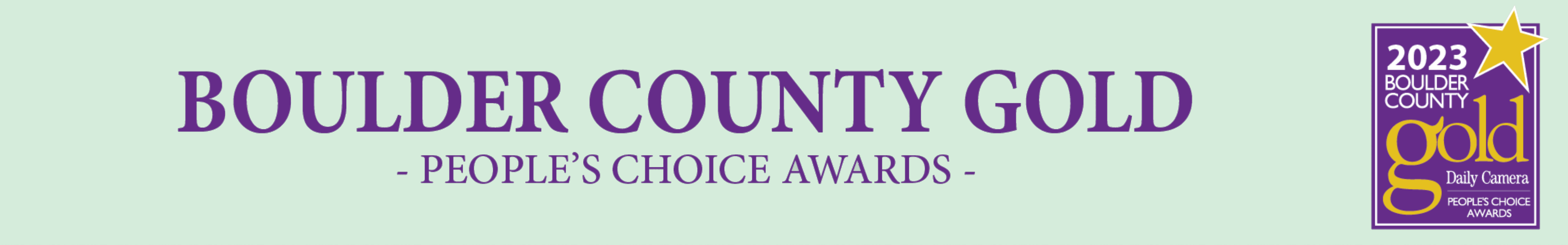 Boulder County Gold - People's Choice Awards